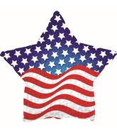 17" Patriotic Prism Star Balloon