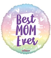18" Best Mom Ever Brushes Gellibean Foil Balloon
