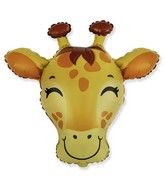 31" Giraffe Head Foil Balloon