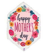 30" Foil Shape Satin Mother's Day Blossoms Foil Balloon