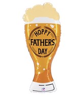 39" Foil Shape Hoppy Father's Day Beer Foil Balloon