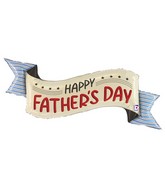 51" Foil Shape Father's Day Banner Foil Balloon