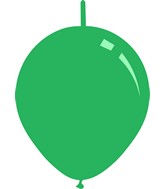 18" Standard Green Decomex Linking Balloons (25 Per Bag)