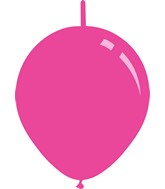 6" Deco Fuchsia Decomex Linking Latex Balloons (100 Per Bag)