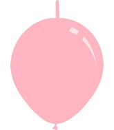 6" Deco Light Pink Decomex Linking Latex Balloons (100 Per Bag)