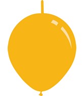 6" Deco Golden Yellow Decomex Linking Latex Balloons (100 Per Bag)