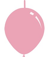 6" Metallic Light Pink Decomex Linking Latex Balloons (100 Per Bag)