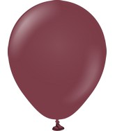 5" Kalisan Latex Balloons Standard Burgundy (50 Per Bag)