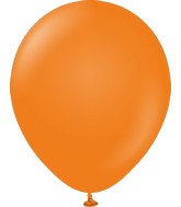 12" Kalisan Latex Balloons Standard Orange (50 Per Bag)