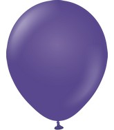 18" Kalisan Latex Balloons Standard Violet (25 Per Bag)