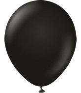 12" Kalisan Latex Balloons Standard Black (50 Per Bag)