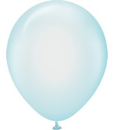 12" Kalisan Latex Balloons Pure Crystal Pastel Blue (50 Per Bag)