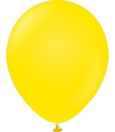 18" Kalisan Latex Balloons Standard Yellow (25 Per Bag)