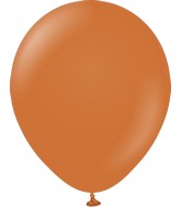 18" Kalisan Latex Balloons Standard Caramel Brown (25 Per Bag)