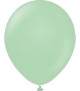 18" Kalisan Latex Balloons Pastel Matte Macaroon Green (25 Per Bag)