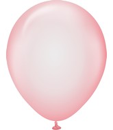 18" Kalisan Latex Balloons Pure Crystal Pastel Red (25 Per Bag)