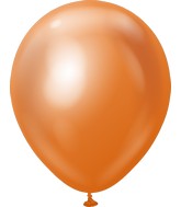 18" Kalisan Latex Balloons Mirror Copper (25 Per Bag)