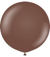 24" Kalisan Latex Balloons Standard Chocolate Brown (5 Per Bag)