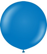 24" Kalisan Latex Balloons Standard Blue (5 Per Bag)