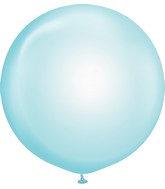 24" Kalisan Latex Balloons Pure Crystal Pastel Blue (5 Per Bag)
