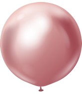 24" Kalisan Latex Balloons Mirror Pink (5 Per Bag)