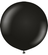 36" Kalisan Latex Balloons Standard Black (2 Per Bag)