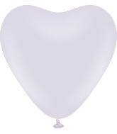 12" Kalisan Latex Heart Balloons Pastel Matte Macaroon Lavender (50 Per Bag)