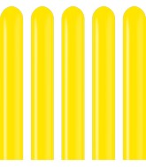 260K Kalisan Twisting Latex Balloons Standard Yellow (50 Per Bag)