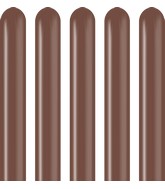 260K Kalisan Twisting Latex Balloons Standard Chocolate Brown (50 Per Bag)