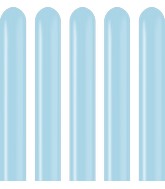 260K Kalisan Twisting Latex Balloons Pastel Matte Macaroon Blue (50 Per Bag)