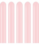 260K Kalisan Twisting Latex Balloons Pastel Matte Macaroon Pink (50 Per Bag)