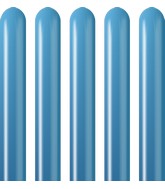 260K Kalisan Twisting Latex Balloons Mirror Blue (50 Per Bag)