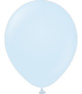 12" Kalisan Latex Balloons Pastel Matte Macaroon Baby Blue (50 Per Bag)