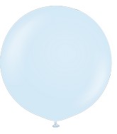 24" Kalisan Latex Balloons Pastel Matte Macaroon Baby Blue (5 Per Bag)