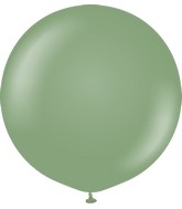 24" Kalisan Latex Balloons Retro Eucalyptus (5 Per Bag)