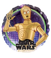 18" Star Wars Galaxy C-3P0 Foil Balloon