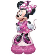 48" Airloonz Consumer Inflatable Minnie Mouse Forever Foil Balloon