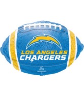 18" NFL Football Los Angeles Chargers Team Colors Foil Balloon