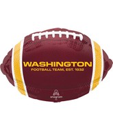 17" Washington NFL Football Team Colors Foil Balloon