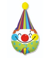 28" Clown Head Foil Balloon