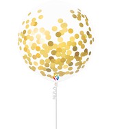 17" Confetti Balloon (3 Per Bag) Funsational Latex Balloons