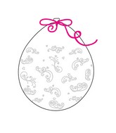 18" Stuffing Balloons (25 Per Bag) Decomex Clear SWIRLS with WHITE INK