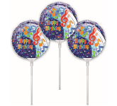 9" EZ Fill Airfill Tunes Happy Birthday With Sticks (3 Pack)