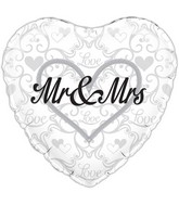18" Mr & Mrs Oaktree Foil Balloon