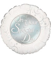 18" On Your Special day Oaktree Foil Balloon