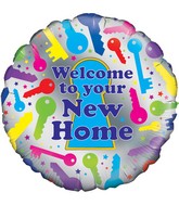 18" Welcome to Your New Home Oaktree Foil Balloon