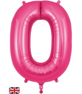 34" Letter O Pink Oaktree Foil Balloon