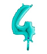 14" Airfill Only (Self Sealing) Number 4 Tiffany Balloon