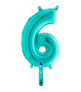 14" Airfill Only (self sealing) Number 6 Tiffany Balloon