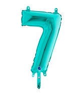 14" Airfill Only (Self Sealing) Number 7 Tiffany Balloon